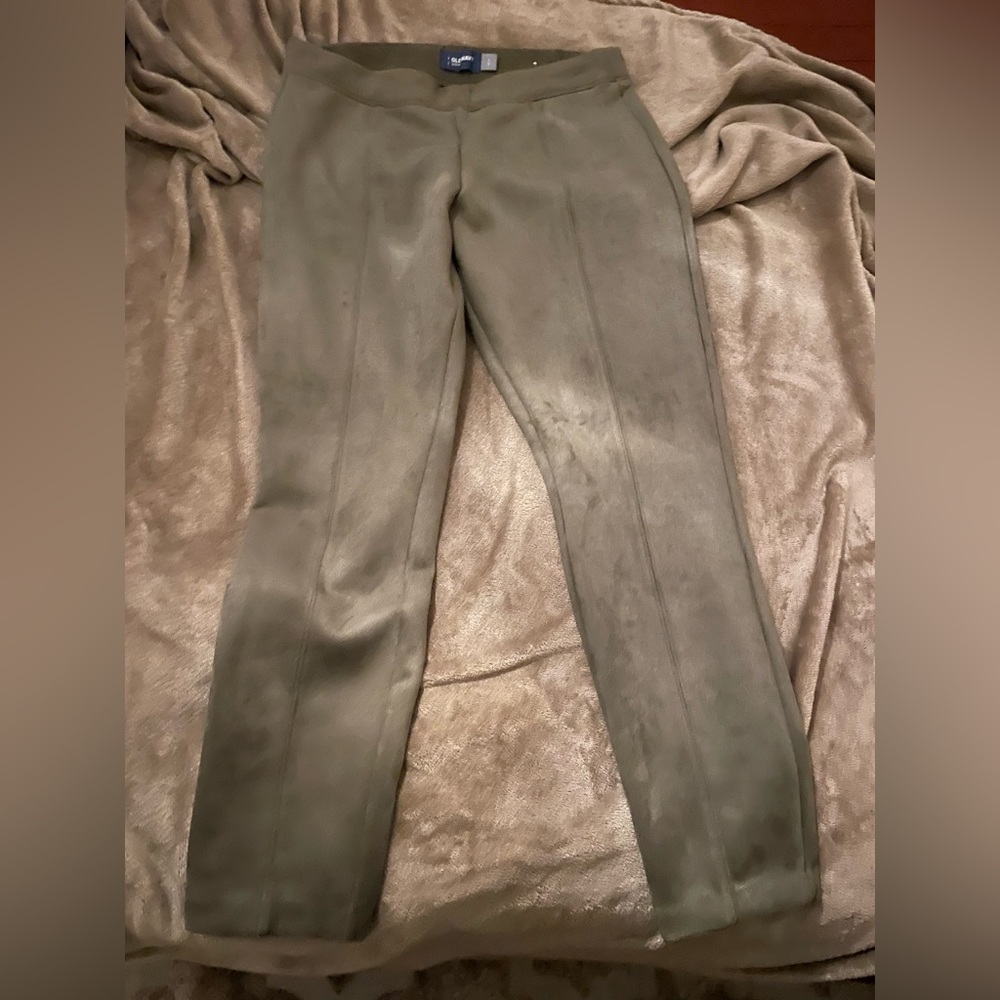 Old Navy Green Suede Legging